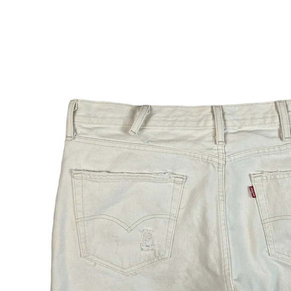 SH822 Men’s Levi’s Strauss 511 Distressed Ripped Denim Jean Shorts 38 - Picture 4 of 5